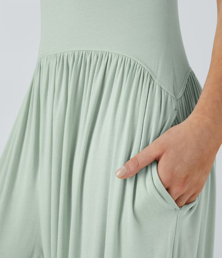 Serena Strapless Lounge Jumpsuit – Effortless Comfort