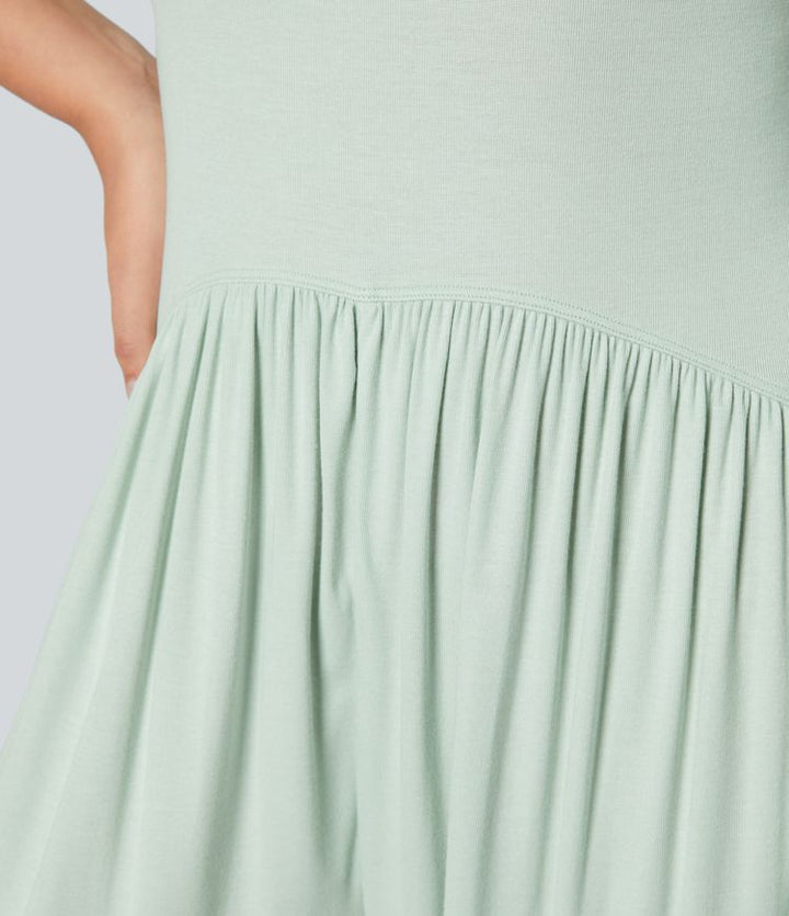 Serena Strapless Lounge Jumpsuit – Effortless Comfort