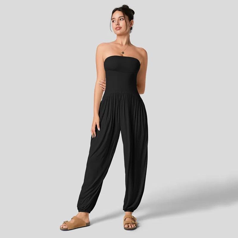 Serena Strapless Lounge Jumpsuit – Effortless Comfort
