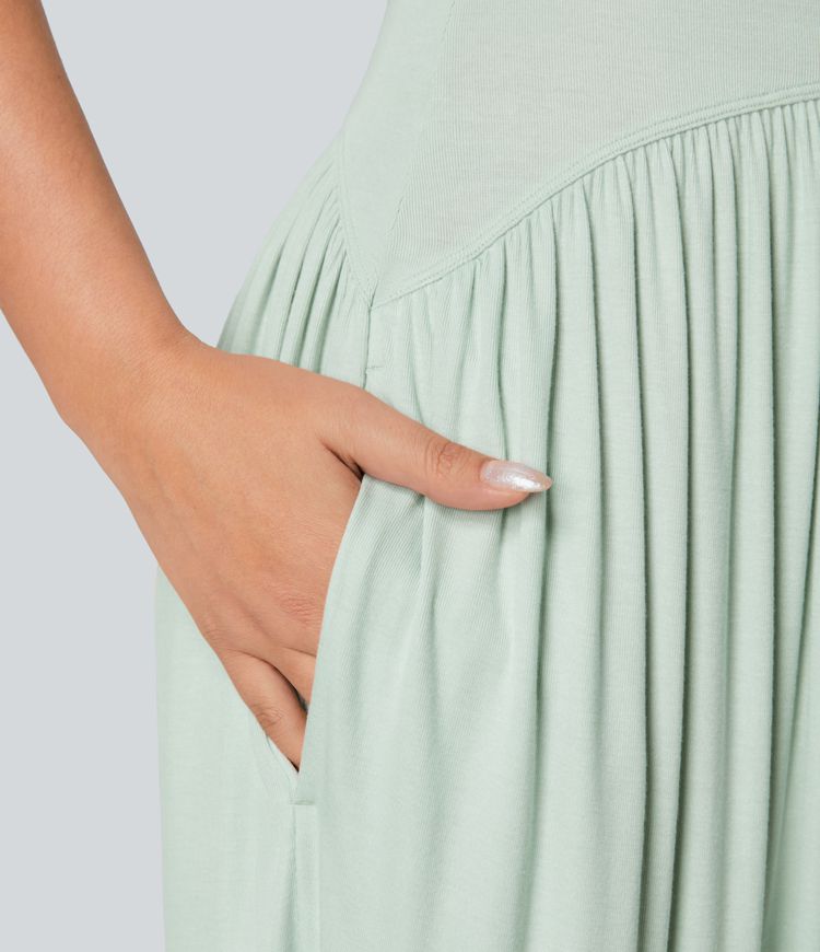Serena Strapless Lounge Jumpsuit – Effortless Comfort
