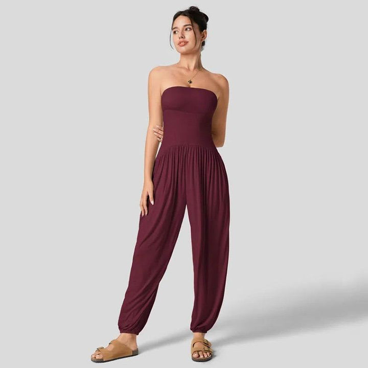 Serena Strapless Lounge Jumpsuit – Effortless Comfort